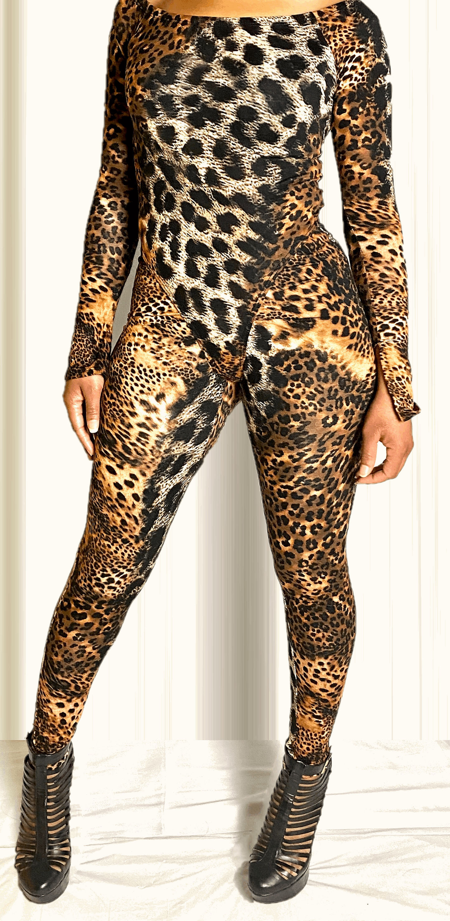 Animal print two piece set