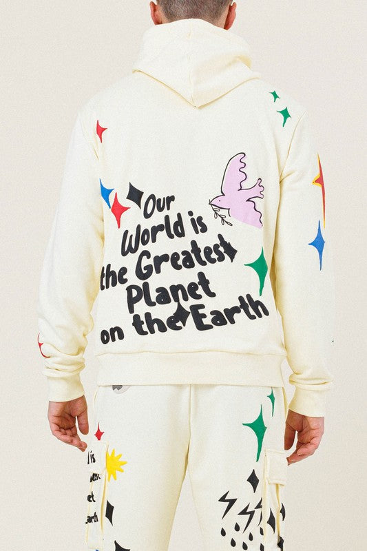 Cream Pullover Hoodie