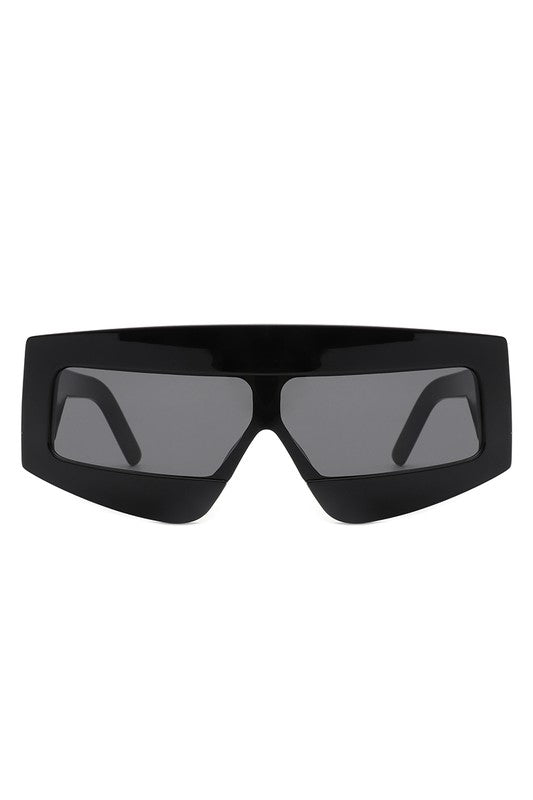 Rectangle Oversize Square Flat Top Sunglasses