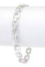 Load image into Gallery viewer, CZ Pave Chain Link Bracelet
