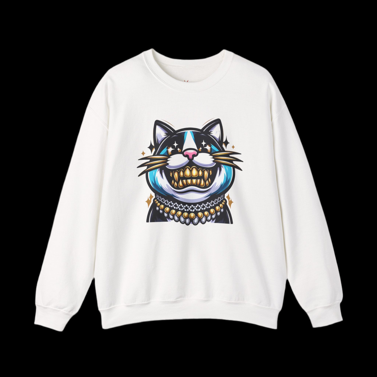 Smile For Me Grillz Sweatshirt - Funny Streetwear Vibes