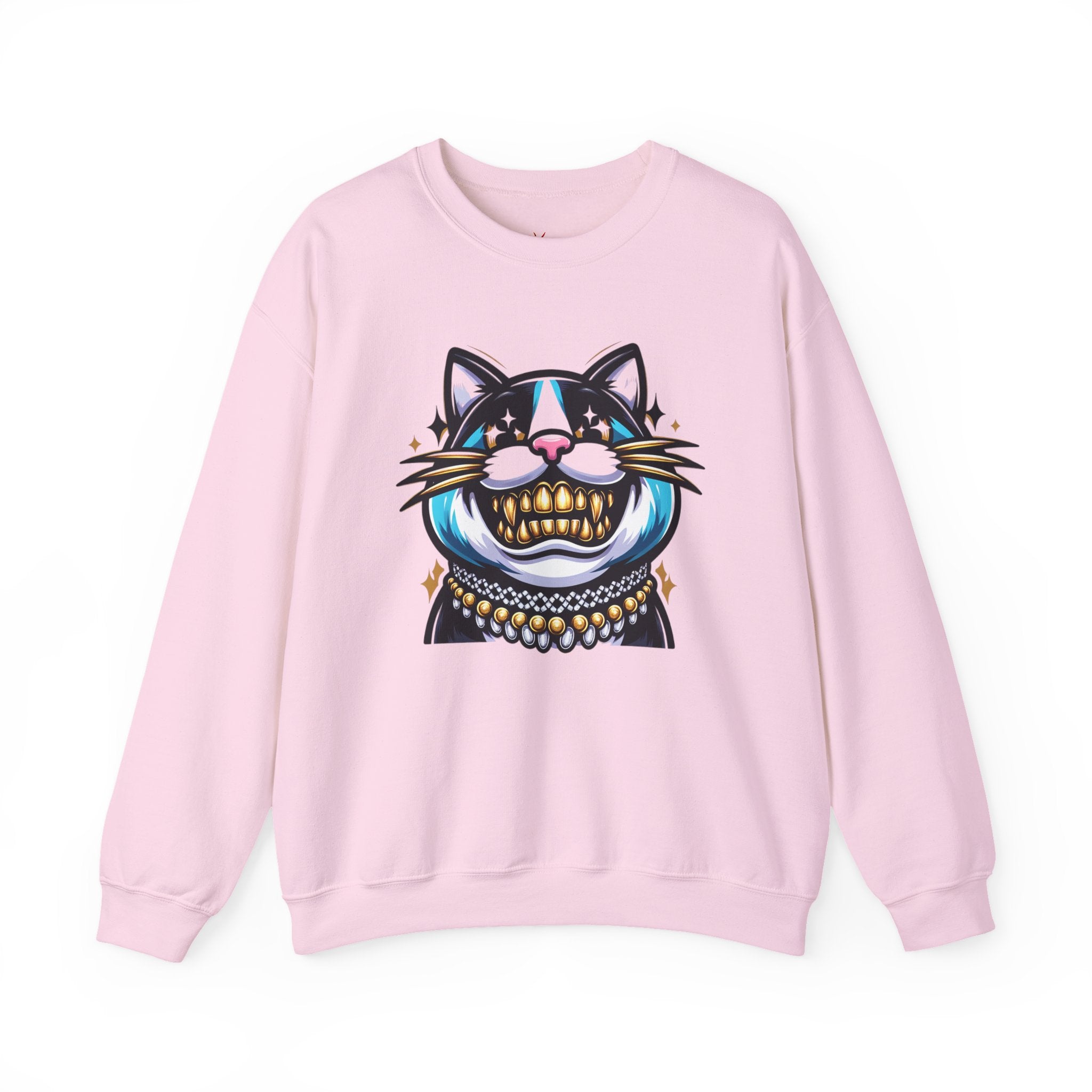 Smile For Me Grillz Sweatshirt - Funny Streetwear Vibes