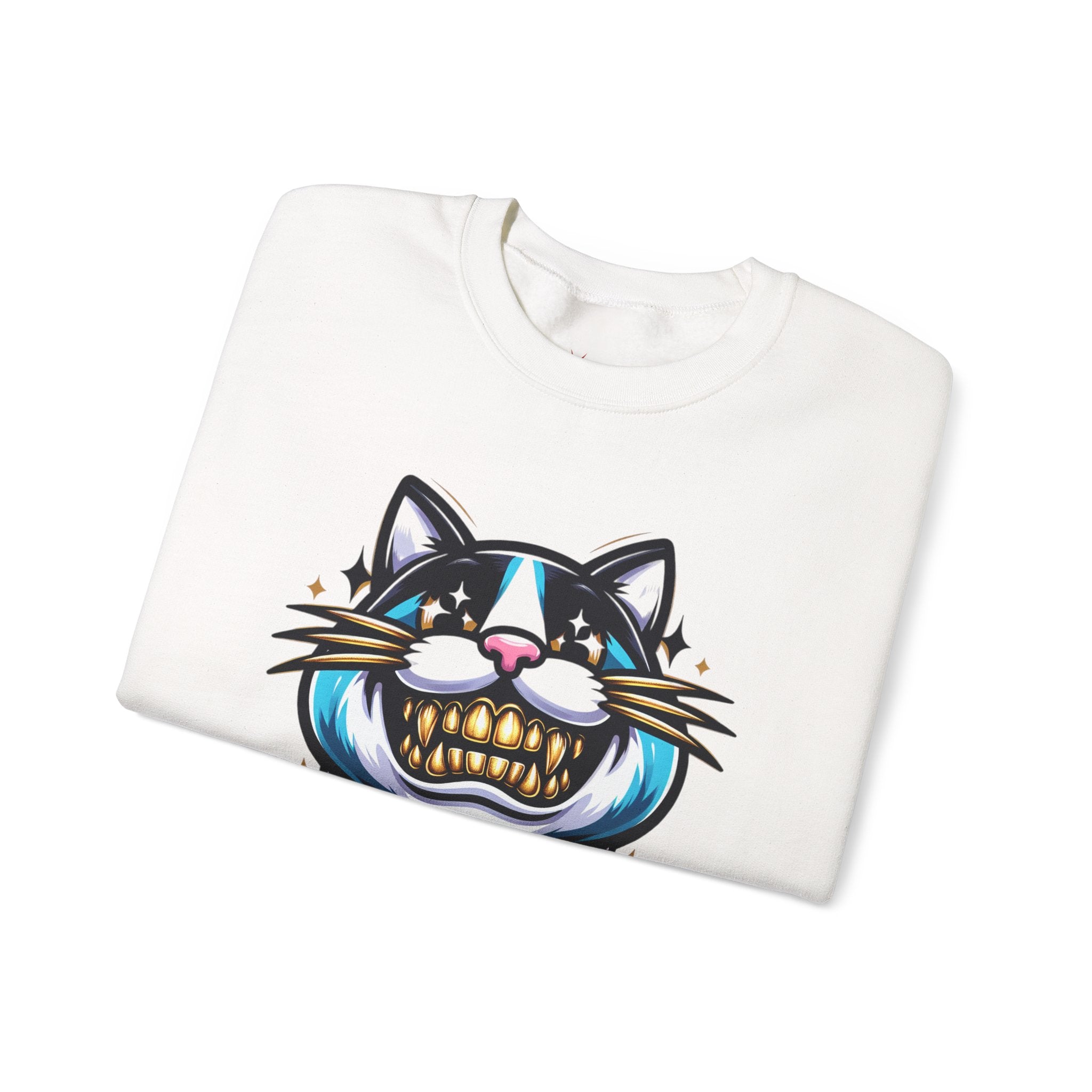 Smile For Me Grillz Sweatshirt - Funny Streetwear Vibes