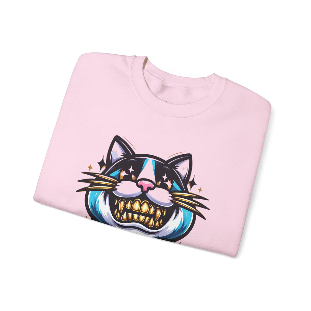 Smile For Me Grillz Sweatshirt - Funny Streetwear Vibes