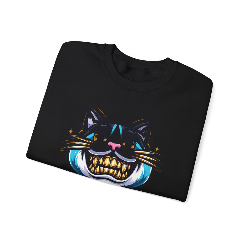 Smile For Me Grillz Sweatshirt - Funny Streetwear Vibes