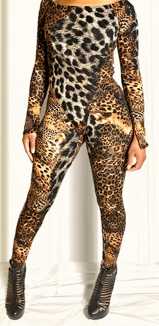Animal print two piece set