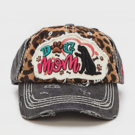 Video for Dog Mom Vintage Cotton Cap