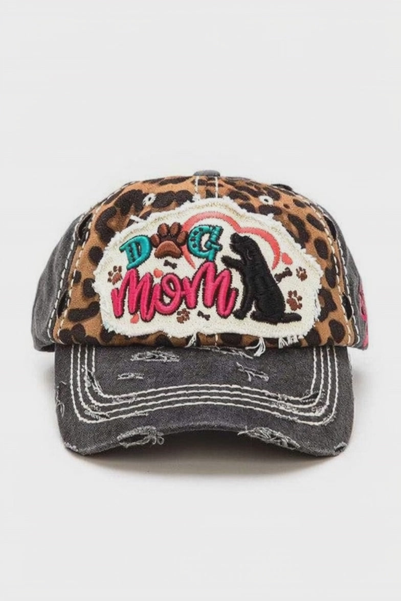 Video for Dog Mom Vintage Cotton Cap