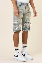 Load image into Gallery viewer, CARGO DENIM SHORTS
