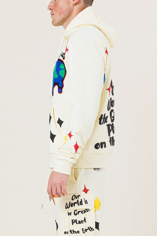 Cream Pullover Hoodie